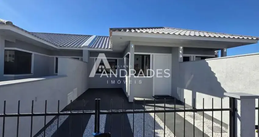 Casa geminada com 40m² terreno nos fundos, guarda do cubatão palhoça.
