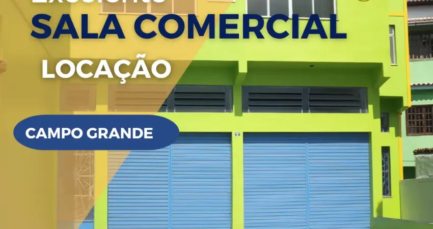 Sala comercial para locação em campo grande – 38m² com banheiro privativo