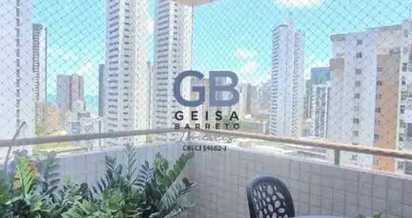 Edf balsamo em boa viagem 87m² 3q 2wc 1v andar alto nascente pronto morar