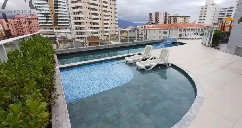 Apartamento à venda em praia grande-sp, bairro caiçara: 01 quarto, 01 suíte, 2 salas, 02 banheiros, 1 vaga de garagem, 51m².