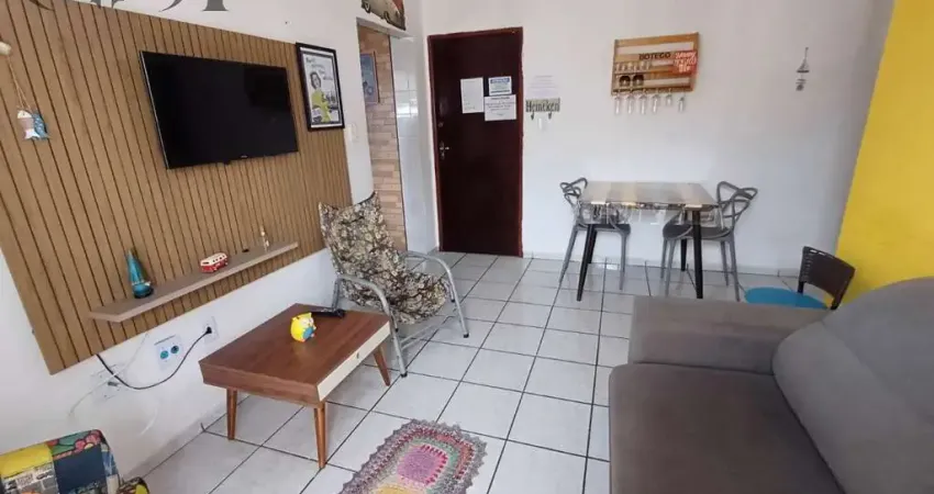 Apartamento à venda em praia grande-sp, bairro ocian, 1 quarto, 1 sala, 1 banheiro, 1 vaga, 50m² de área. venha conferir!
