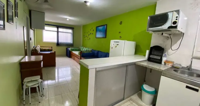 Apartamento à venda na aviação - praia grande-sp, com 1 quarto, 1 sala, 1 banheiro e 1 vaga de garagem!