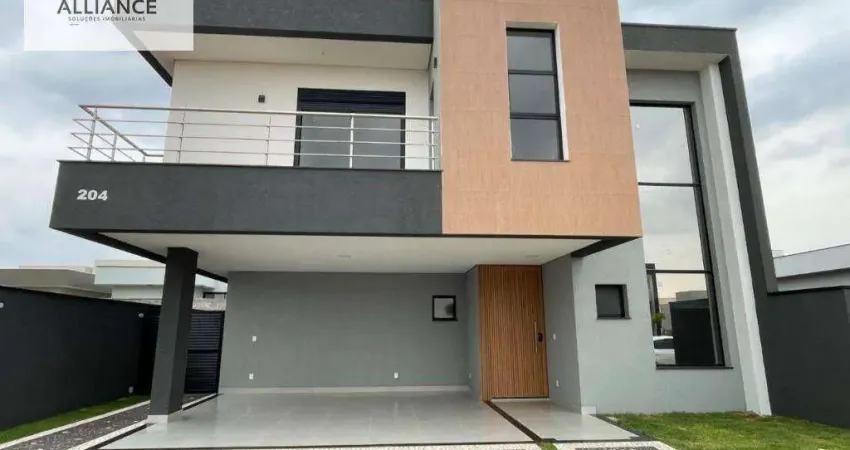 Casa com 4 dormitórios, 265 m² - venda por r$ 2.190.000,00 ou aluguel por r$ 12.677,00/mês - condomínio residencial royal garden - paulínia/sp