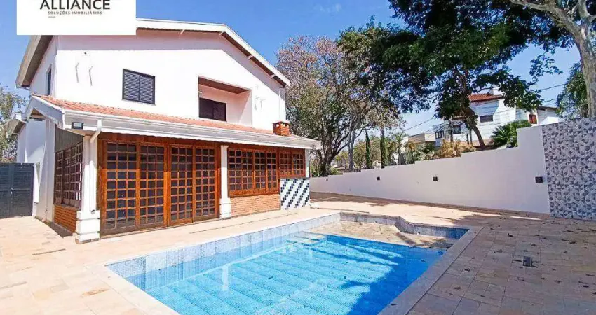 Casa com 5 dormitórios para alugar, 410 m² por r$ 16.820,00/mês - alphaville - campinas/sp