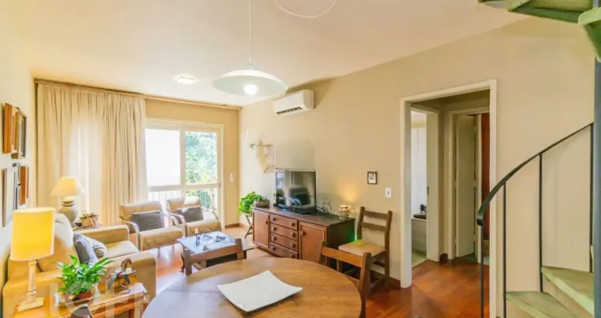 Cobertura à venda no jardim botânico com 2 dormitórios e ampla área externa