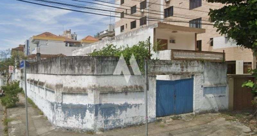 Terreno com 350m² - esquina -  totalmente murado - venda - Aparecida - Santos/SP