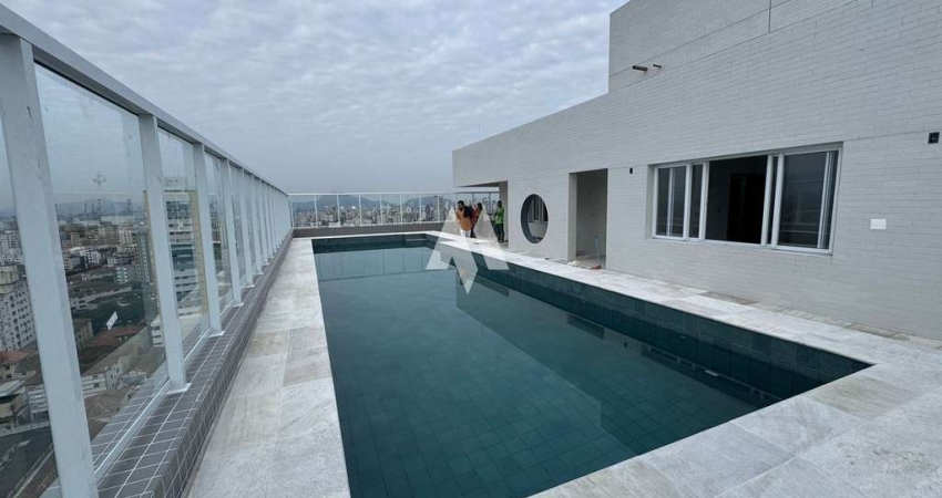 Apartamento em Boqueirão, 1 dormitório, 1 vaga, lazer completo - Santos/SP