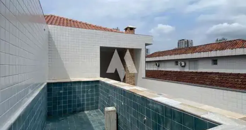 Casa Sobreposta com 3 quartos sendo 3 suítes ,2 vagas - Embaré / Santos