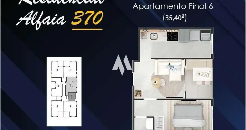Apartamentos à venda em construção com 1 dormitório e lazer no bairro embaré em santos/sp