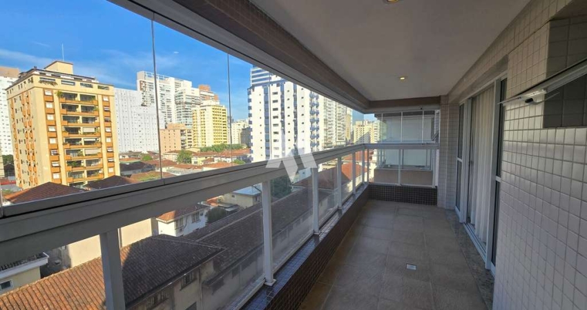 Apartamento em Gonzaga, Santos/SP a Locação 1 dormitorio, semi mobliado