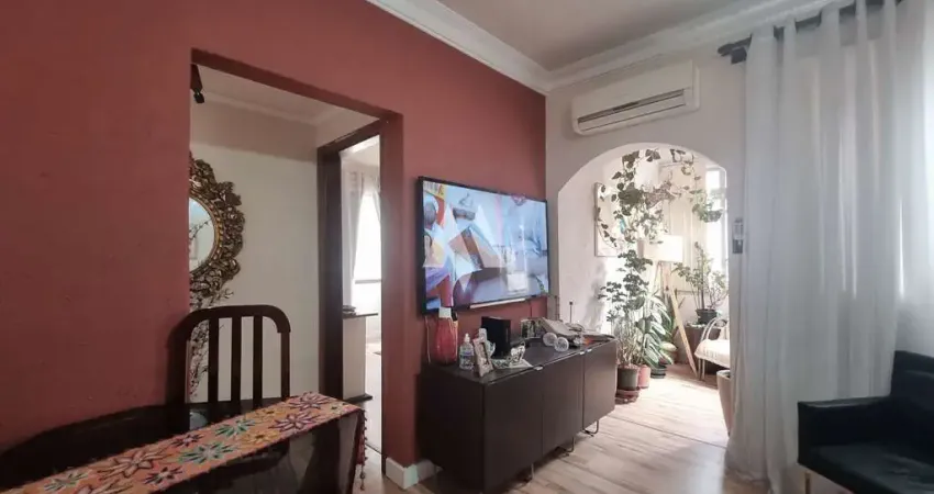 Apartamento de 2 dormitórios com varanda à venda no embaré em santos