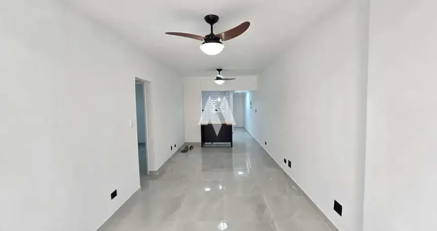 Apartamento à venda com 2 dormitórios totalmente reformado e excelente localização na ponta da praia em santos/sp