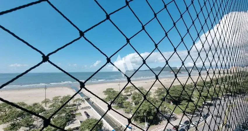 Apartamento para locação com 3 dormitórios e vista mar no gonzaga em santos/sp