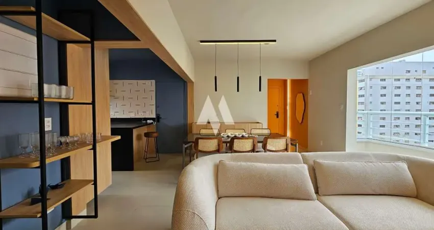 Apartamento mobiliado e reformado 3 quartos 1 vaga à venda no boqueirão - santos/sp