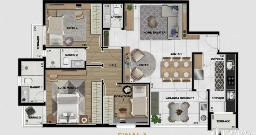 Apartamento com 3 quartos à venda na Rua Guilherme de Almeida, Vila Cidade Universitária, Bauru