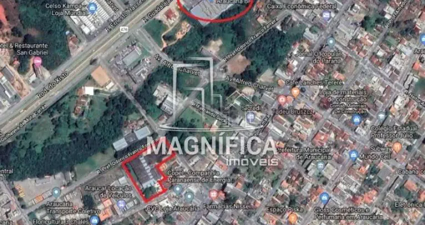 Terreno comercial à venda na Rua Major Sezino Pereira de Souza, 811, Centro, Araucária