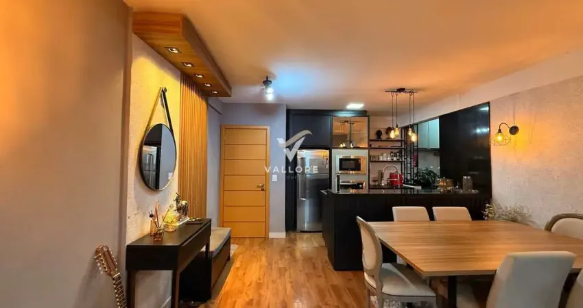 Apartamento semi-mobiliado 1 suíte + 1 quarto no centro - cascavel/pr