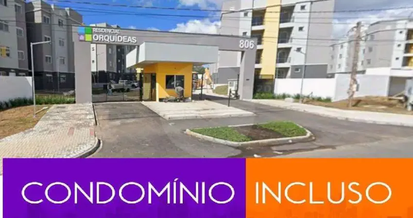 Apartamento com 2 quartos para alugar, 52 m  por r  1.500 mês incluso condomínio  araucária