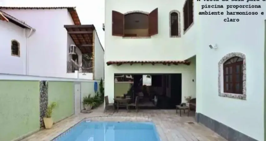 Casa de condomínio para venda, 4 quartos com dependência, 313 m², anil - jacarepaguá