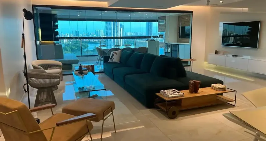 Apartamento 3 suítes com 208 m², finamente decorado e e mobiliado
