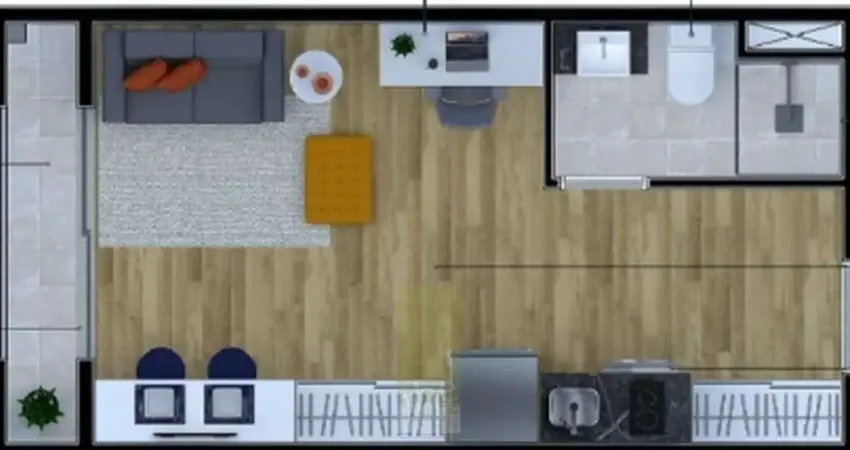 Kitnet / Stúdio à venda na Rua Catipara, Brooklin Paulista, São Paulo