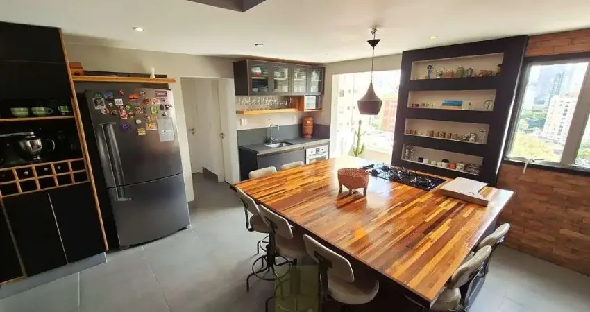 Cobertura com 2 quartos para alugar na Avenida Padre Antônio José dos Santos, Cidade Monções, São Paulo