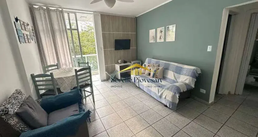Apartamento com 2 dormitórios à venda, 54 m² por r$ 370.000,00 - barra funda - guarujá/sp