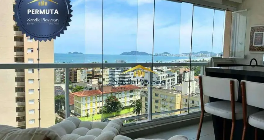 Apartamento com 2 dormitórios à venda, 67 m² por r$ 690.000,00 - enseada – m – pq. enseada - guarujá/sp