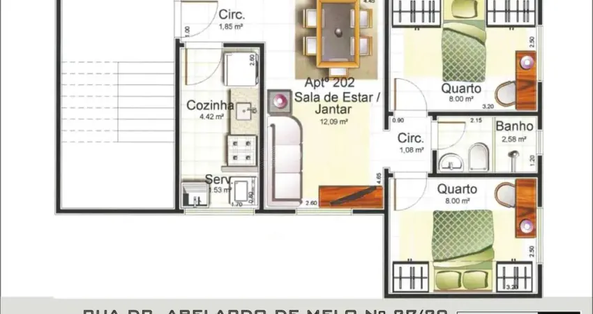 Apartamento com 2 quartos à venda na R. Dr. Abelardo de Melo, 27, Parque Jóquei Club, Campos dos Goytacazes