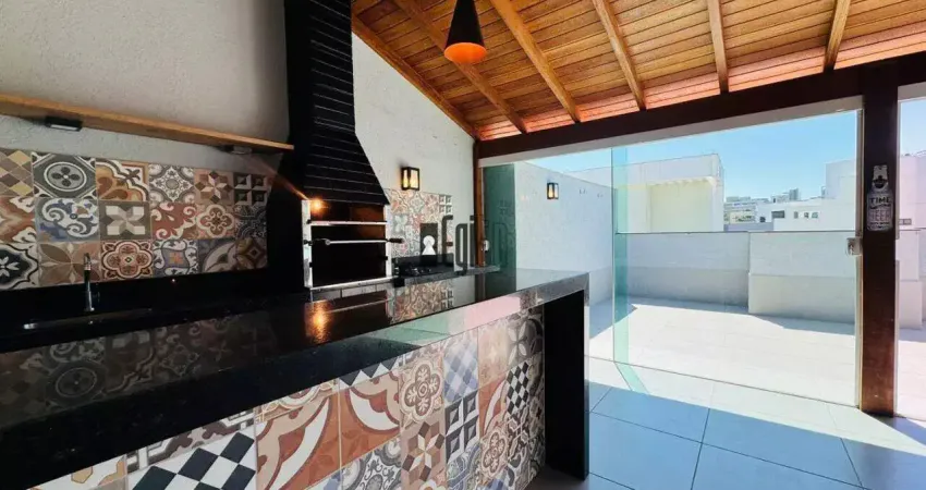 Cobertura com 3 dormitórios à venda, 125 m² - jardim laranjeiras - juiz de fora/mg