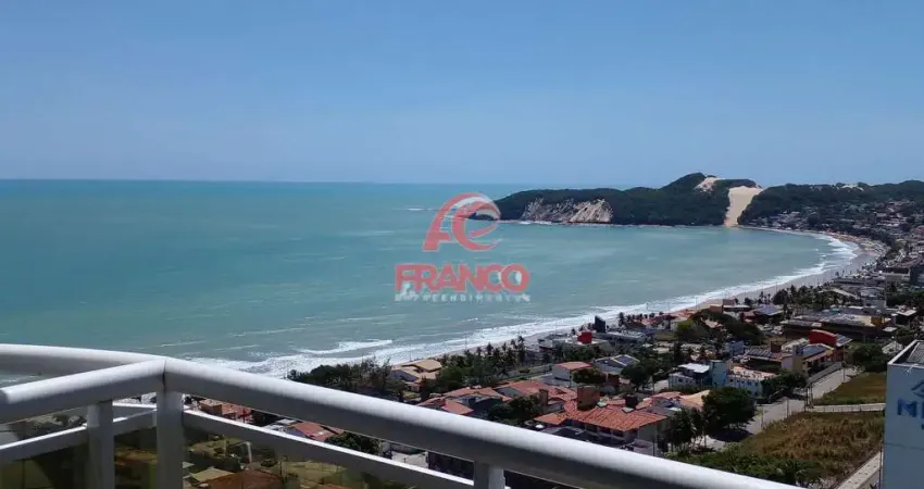 Apartamento para locação, em ponta negra, natal, rn - com vista privilegiada do mar, com varanda e