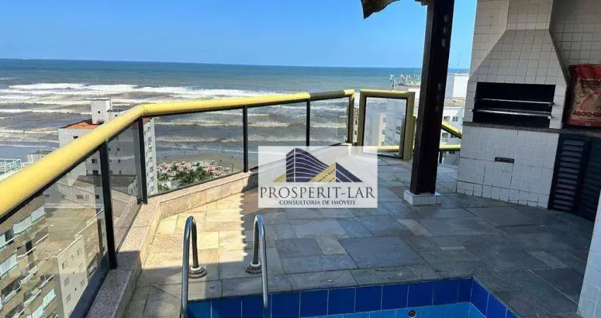 Cobertura com 4 dormitórios à venda, 183 m² por R$ 1.750.000 - Aviação - Praia Grande