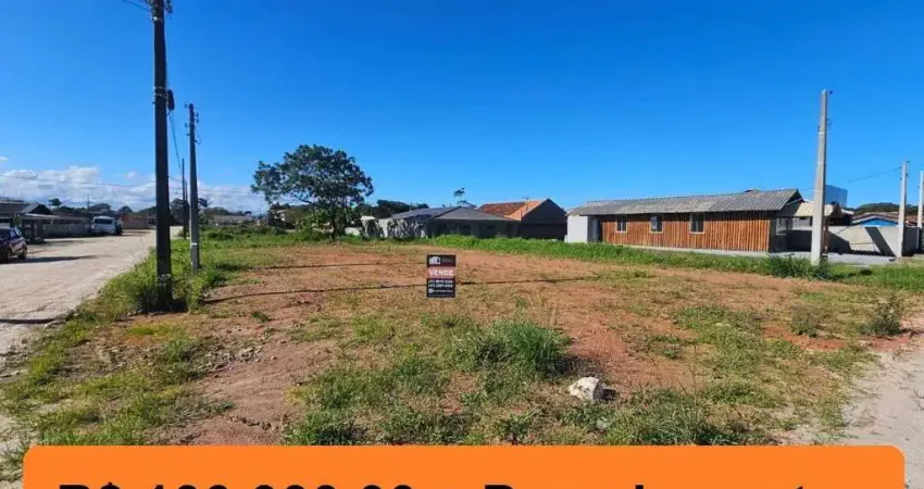 2094 - terreno de esquina, aterrado e com poste l pinheiros - barra do sul