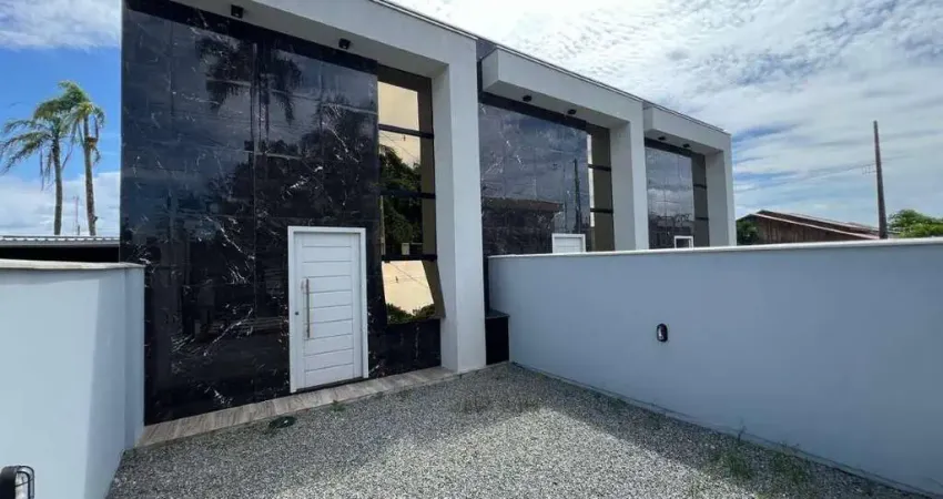 0159 - casa moderna com 3 dormitórios |costeira - bal. barra do sul/sc