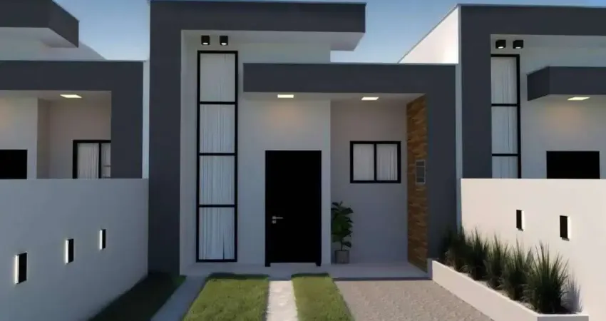 0754 - casa geminada com 2 dormitórios - 50m do rio | costeira - bbs/sc