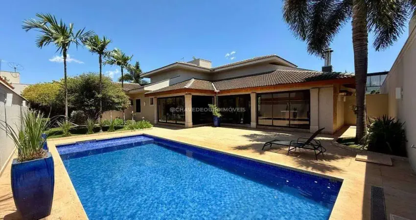 Casa em condomínio de alto padrão em uberaba (flamboyant ii) – 4 suítes, 4 vagas, frente