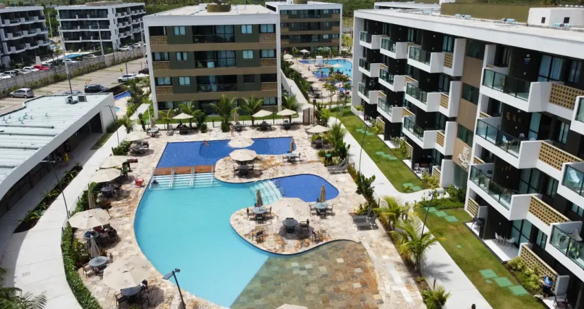 Oportunidade única em muro alto! mana beach: flat nascente/mobiliado e serviços pay per use!