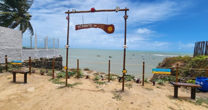 6 lotes de terreno a 200 metros do mar, nascente sul, vista definitiva.