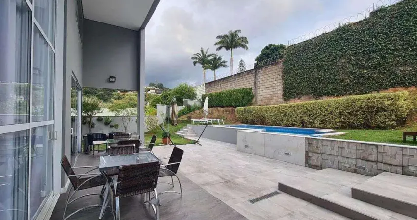 Casa à venda em vinhedo, bosque, com 4 quartos, com 389 m², condomínio villagio di verona