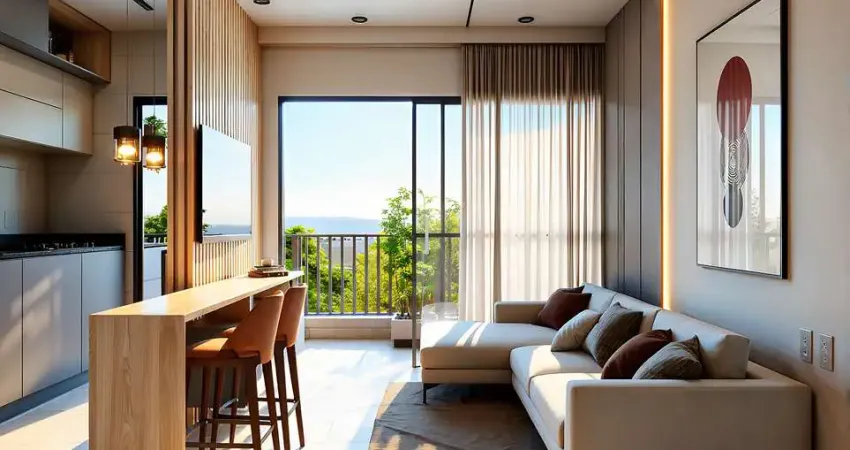 Lançamento de 2 quartos com suíte e lazer no terraço para venda