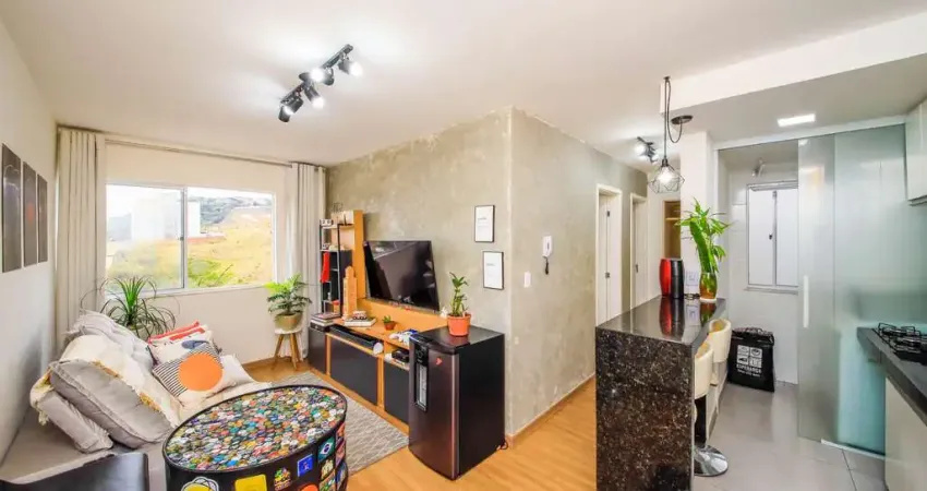 2 quartos prático e aconchegante, com vista e vaga para venda