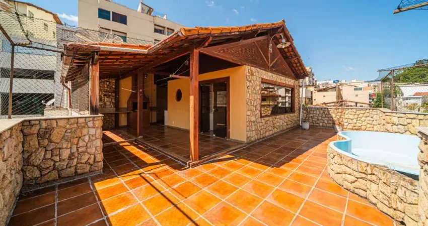 Cobertura duplex com piscina e espaço gourmet no cascatinha para venda