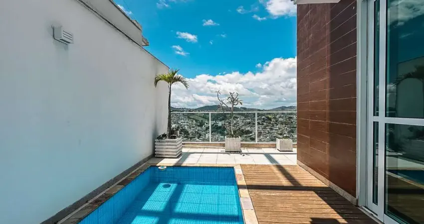 Cobertura integrada com área gourmet e vista no estrela sul para venda