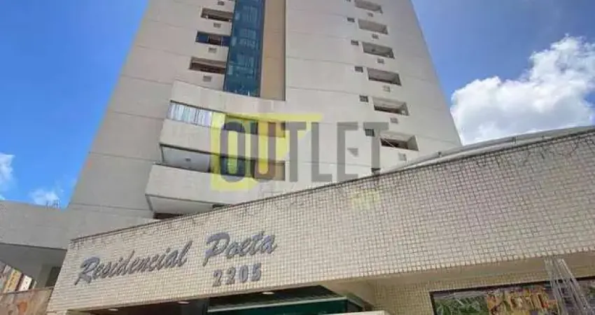 Apartamento para locação no residencial poeta, ponta negra, natal, rn