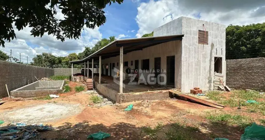 Chácara com 3 dormitórios à venda, 750 m² por r$ 490.000,00 - chácaras mariitas - uberaba/mg
