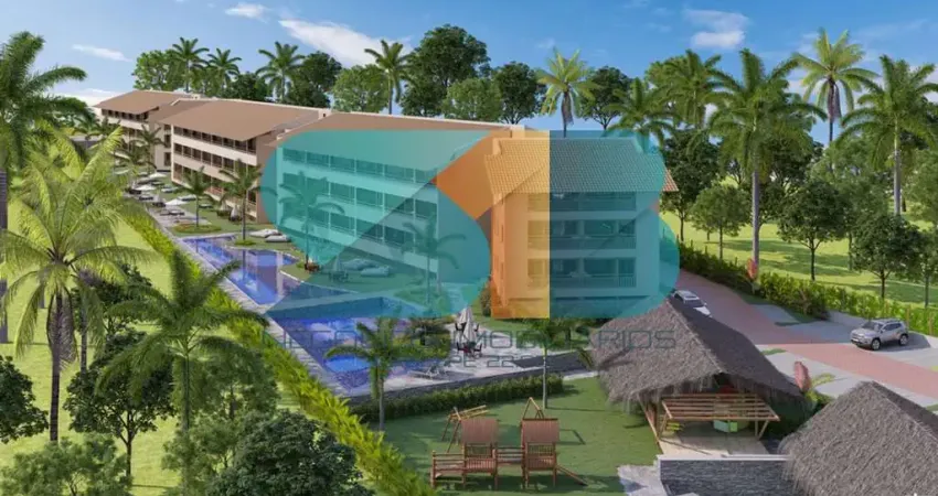 Apartamento para vender com 2 quartos 1 suíte na praia dos carneiros