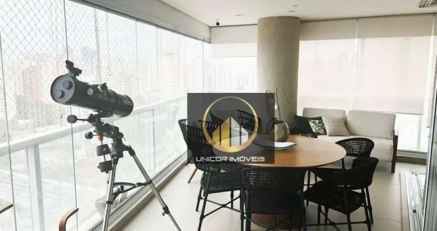 Apartamento com 4 dormitórios sendo 3 suítes à venda, 219 m² por r$ 2.990.000 - campo belo - são paulo/sp