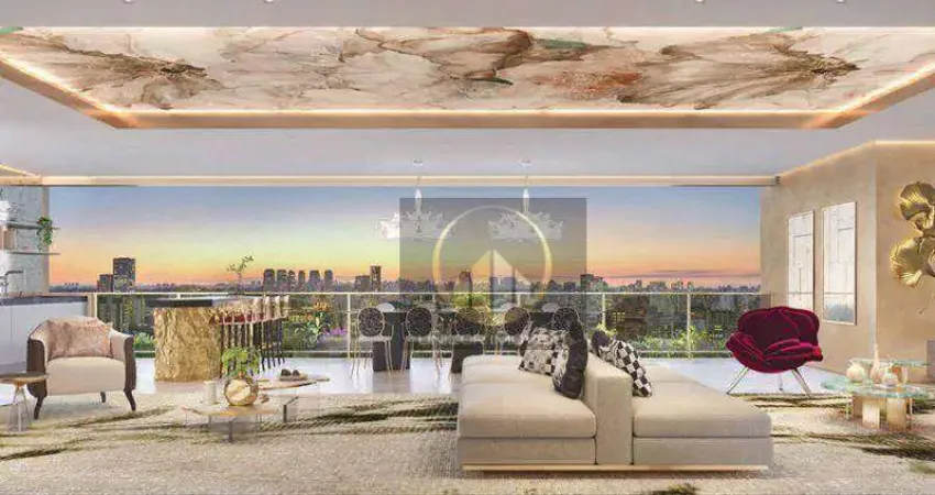 Apartamento com 4 dormitórios, sendo 3 suítes à venda, 208 m² por r$ 4.100.000 - jardim das acácias - são paulo/sp