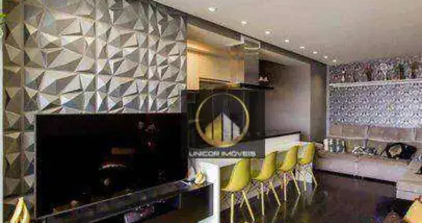 Apartamento mobiliado com 3 dormitórios à venda, 87 m² por r$ 1.100.000 - vila anastácio - são paulo/sp