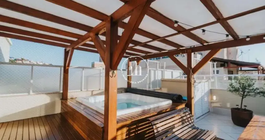 Cobertura linear com 3 quartos com 1 suíte e 163m² - abraão - cen